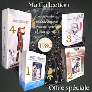 Collection Mes Petits Oracles complète. FranceActu+ l'Oracle du Travail + L'Oracle des Sentiments + L'Oracle des Projets.