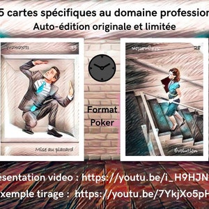The Oracle of Work - Set of 55 illustrated cards specific to the professional field - Poker format. See https://youtu.be/7YkjXo5pHKg