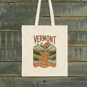 Vermont Maple Sirup River Baumwoll Tragetasche, OAD113 P