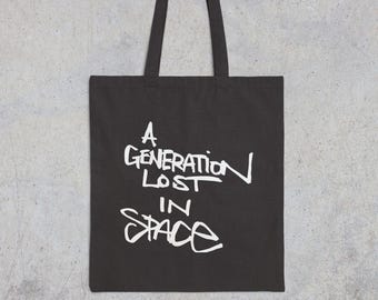 Lost in Space Cotton Canvas Tote Bag, Hinkstep, OAD113 P