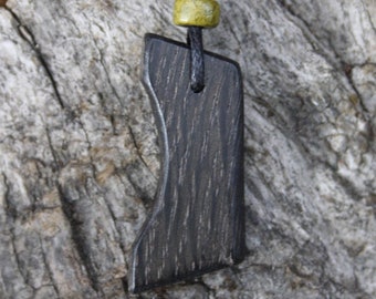 Handmade Irish Bog Oak Necklace: Ancient Wood Pendant