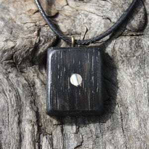 Ancient Bog Wood Pendant From Ireland, Irish Bog Oak Necklace, Unique Black Oak Pendant, Perfect Irish Ancestry Gift