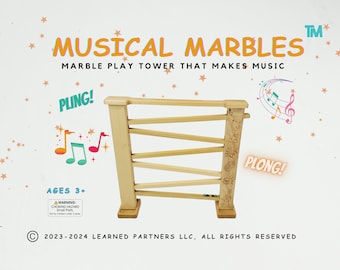 Musical Marbles - Marble Run - Marble Tower - Kids 3+