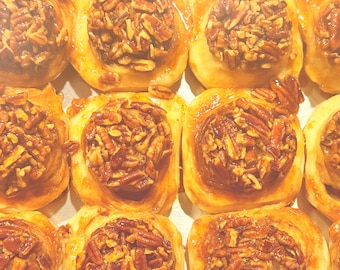 Pecan Sticky Buns (6 Buns)