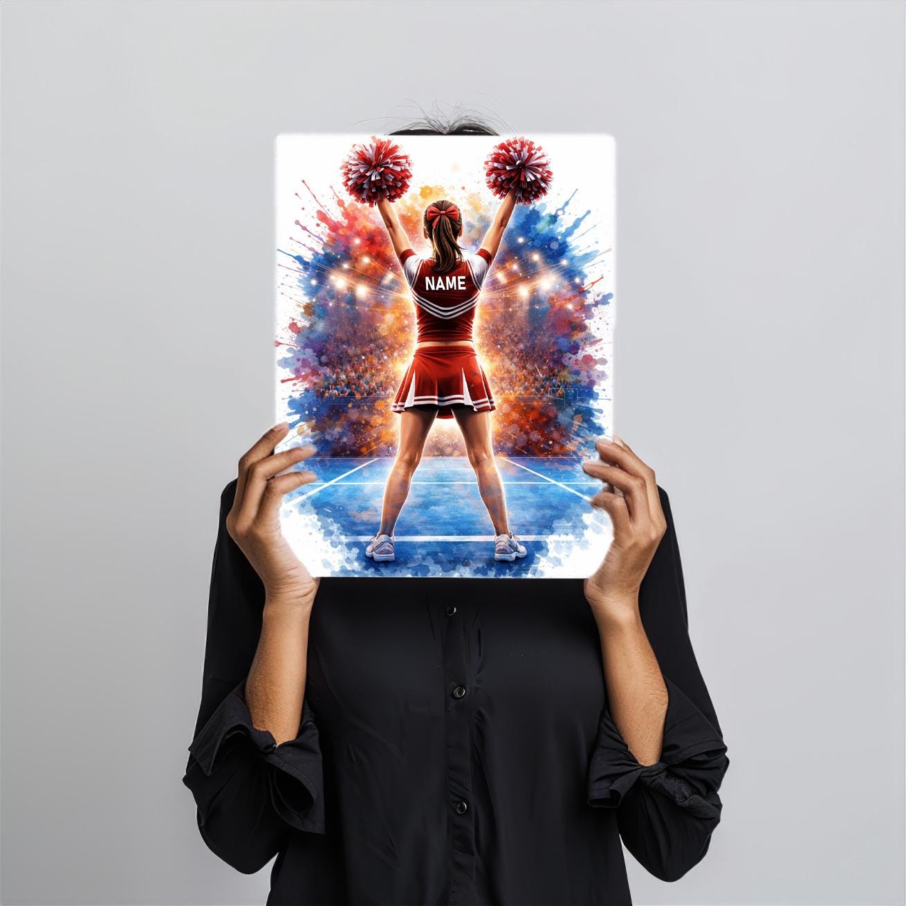 Custom Cheerleader Poster - Personalized Cheerleading Wall Art With ...