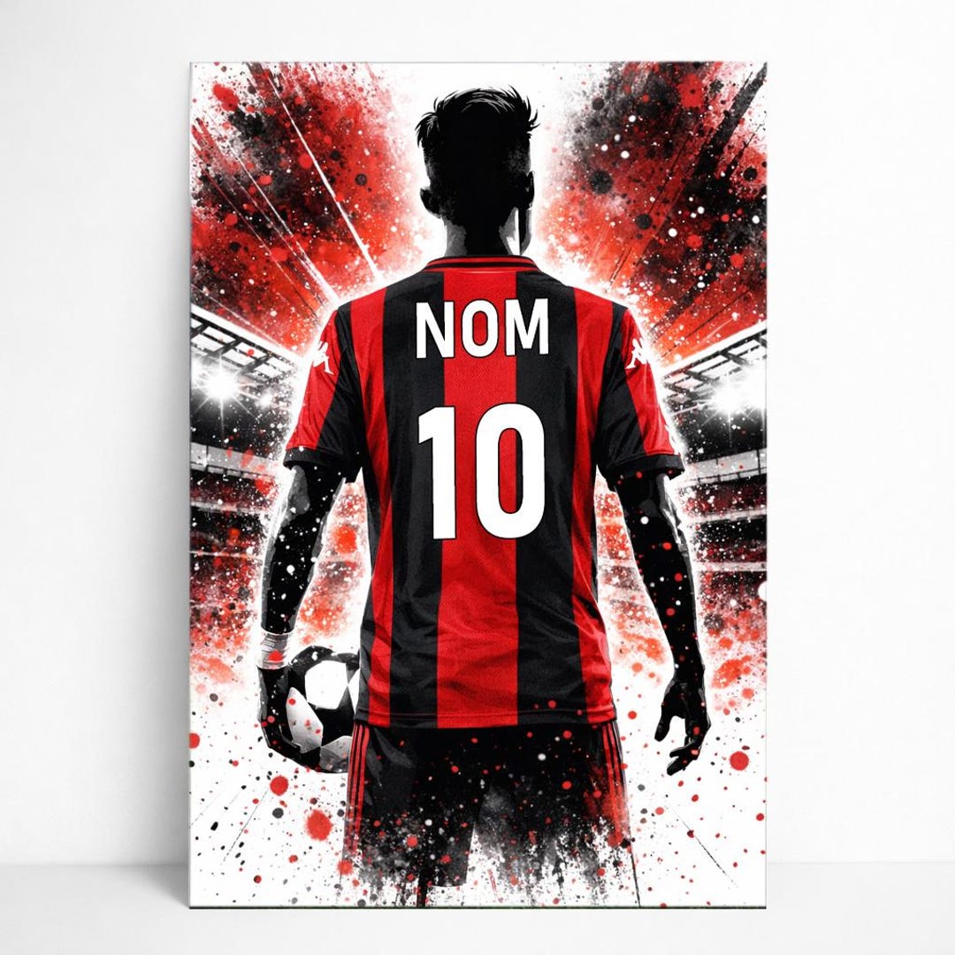 Personalized NICE Poster With Name and Number – Custom-made Football ...
