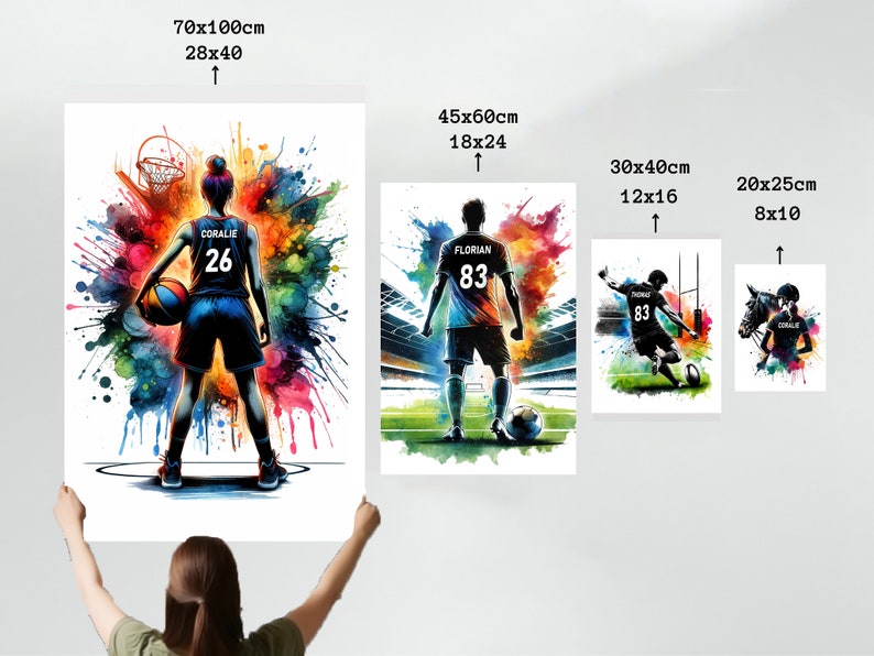 Personalized Football Player Poster | Customizable Acrobatic Soccer ...