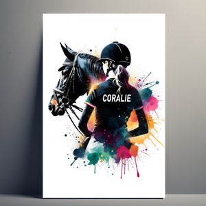 Cadeau d'anniversaire pour quelqu'un qui a un cheval, cadeau personnalisé  pour une fille qui monte à cheval, cadeau commémoratif de cheval -   France