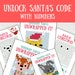 Unlock Santa's Code Printable Christmas Games Christmas - Etsy België