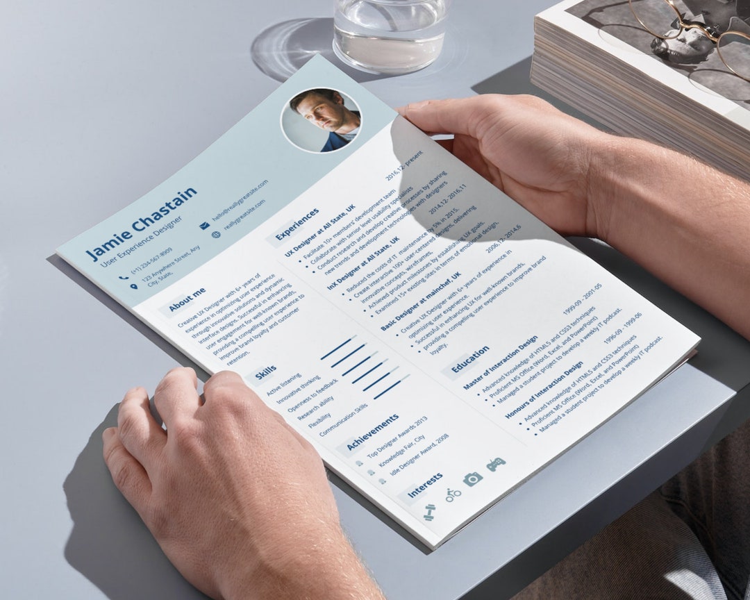 Professional Resume Template Word Mac Pages Google Docs - Etsy
