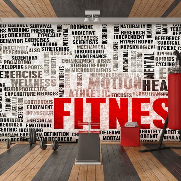 Fitness Center Mural - Etsy
