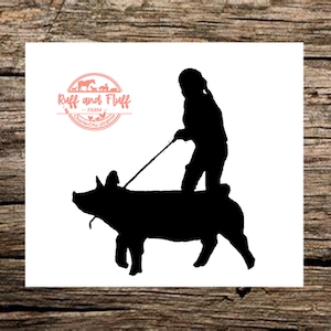 Pig Decal | Show Pig Decal