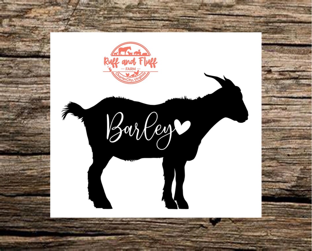 Goat Decal | Custom Goat Name Decal - Etsy