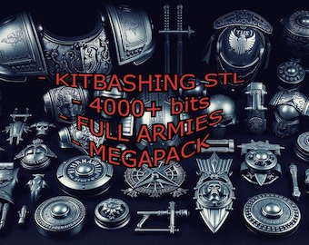 KITBASHING stl Sci-fi 4000+bits updated monthly