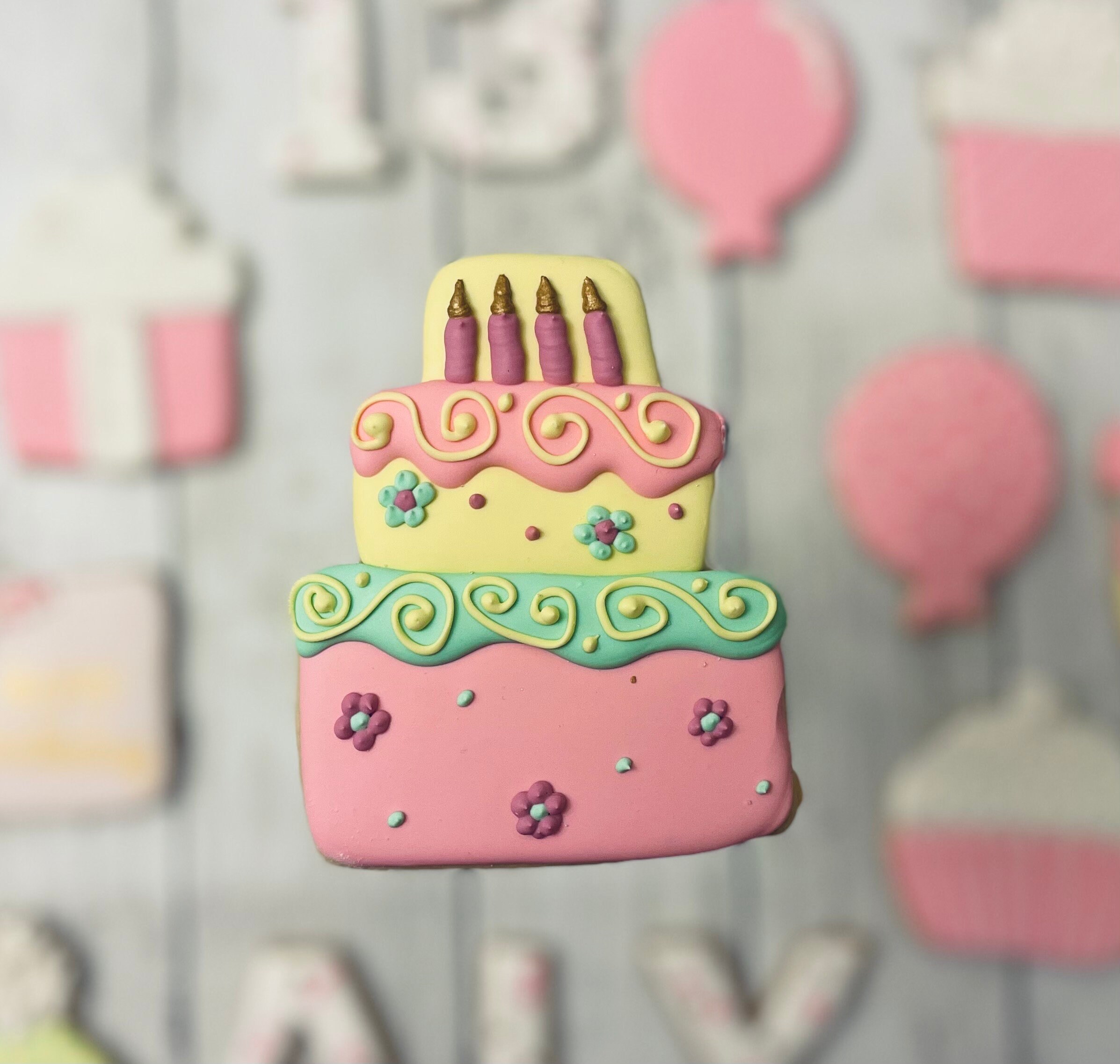Birthday Sugar Cookies With Royal Icing 