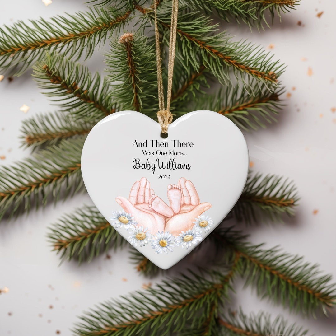 Pregnancy Baby Announcement Ornament, Baby's First Ornament