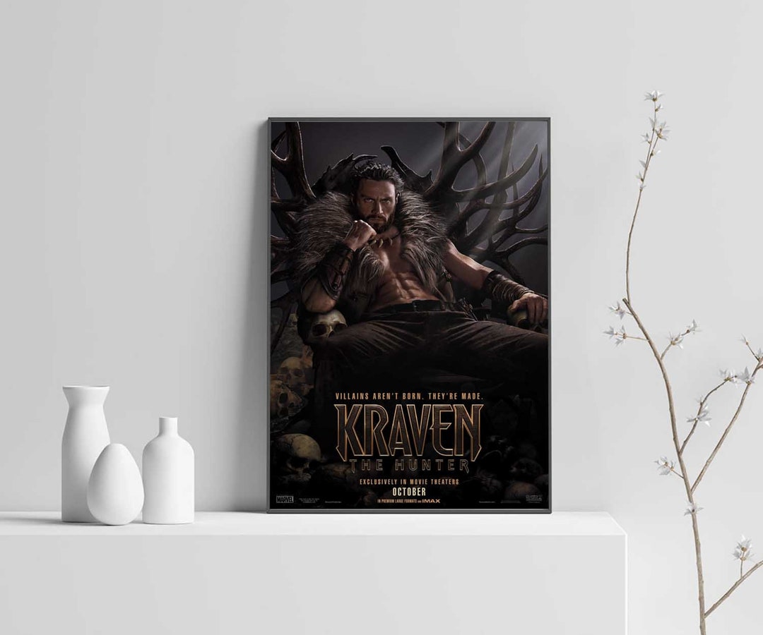 Kraven the Hunter 2024 Movie Poster Movies Print Wall Art Etsy