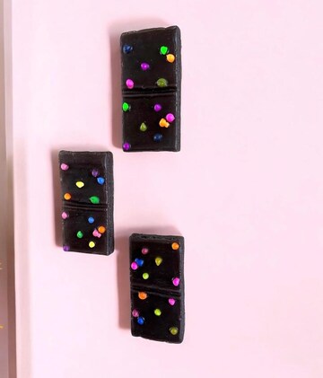 COSMIC BROWNIE, 3D Wall Art, 3D Wall Sculpture, Resin Art, Brownie, Fake Food, Fake Dessert, Faux Resin Art