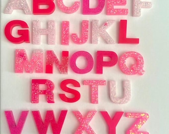Resin Alphabet Letters, Numbers, Fridge Magnets, Learning, Teaching, Uppercase Magnetic, Sensory, Toddler