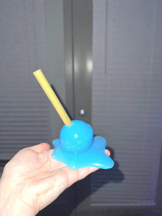Melting Lollipop Pop Art Decor, Resin Lollipop, 3D Art, Candy Art, Resin Sculpture, Melted Resin