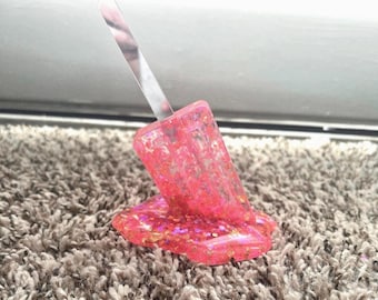 Melting Popsicle Pop Art, Resin Sculpture, Resin Popsicle, 3D Art, Candy Art