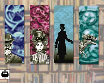 Segnalibri Steampunk, libri, lettura