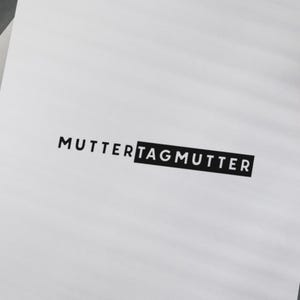 Postkarte für Tagesmutter mit Wortspiel „Muttertagmutter“ – moderne Grußkarte zum Muttertag und Dankeschön, stilvoll & originell