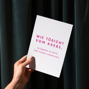 Mutmacher Karte Brustkrebs – Chemotherapie Geschenk zur Genesung, Chemo Care Paket Idee, Unterstützung für Mama oder Freundin