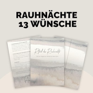 Rauhnächte 2025/2026: 13 Wensen Ritueel – Instructies als download inclusief 13 verlanglijstjes – Nieuwjaarsritueel voor uw persoonlijke wensen