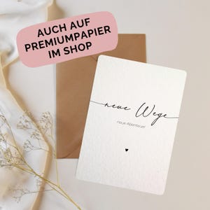 Abschiedskarte Kraftpapier | Neue Wege Postkarte A6 | Geschenk für Kollegen Lehrer Umzug Reise Studium | Grußkarte für Jobwechsel, Abenteuer afbeelding 9