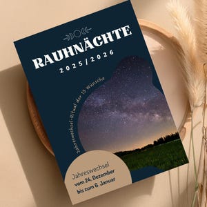 Rauhnacht Instructions 2025/2026 | New Year&#39;s Ritual of the 13 Wishes | Magical Rauhnacht Set | Manifesting & Letting Go of Wishes