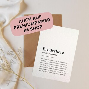 Regalo para hermano, querido hermano, tarjeta personalizada – A6 blanca – para hermano con nombre – cumpleaños imagen 9