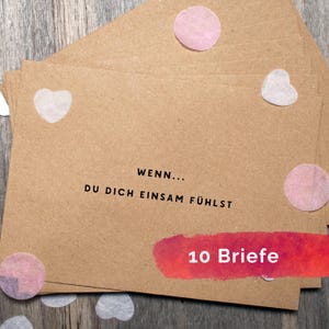 Fernbeziehung Geschenk Brief für Freundin, Open When Letters, Liebesbrief schreiben, Care Paket für Liebes meines Lebens, handgeschrieben