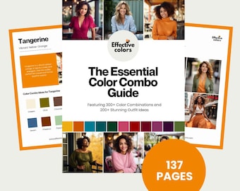Essential Color Combo Guide, Color Style Guide, Color Combinations, Chic Style, Outfit Inspo, Fashion Ebook, Instant Download PDF