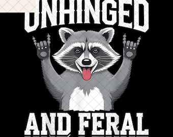 PNG di procione selvaggio e squilibrato, clipart di animali selvatici divertenti, sublimazione della posa della mano di roccia, file digitale di panda pazzo