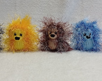 1 Stück Igel Schlüsselanhänger, gestricktes Mini Spielzeug, Taschenanhänger