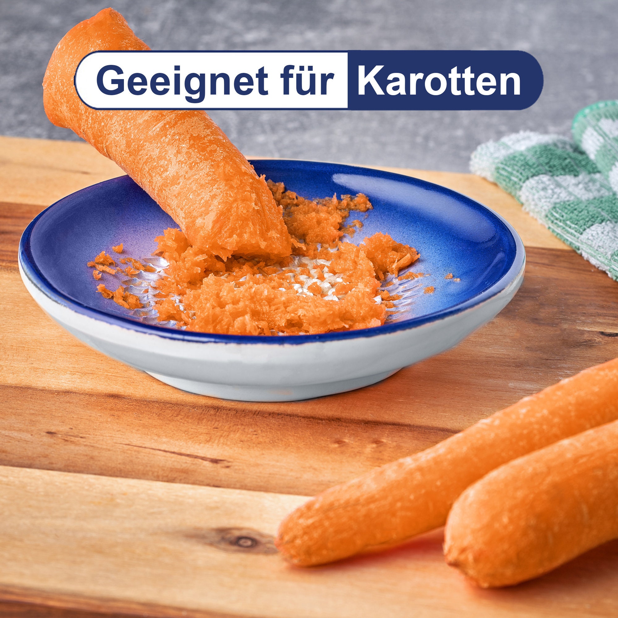 GLORIFY HOME Keramik Reibeteller Doppelpack - Mediterrane Reibe Für Knoblauch, Ingwer & Parmesan