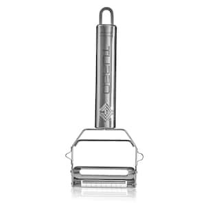 TURBOPRODUCTS BI-TURBO double-head peeler - vegetable peeler and julienne peeler, easy-care - stainless steel - 2in1 vegetable peeler & julienne cutter