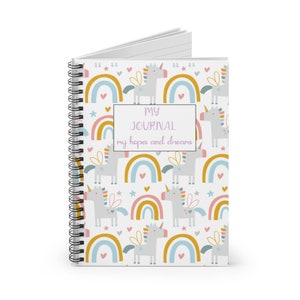 Unicorn Notebook, Unicorn, Unicorn Journal, Girl Journal