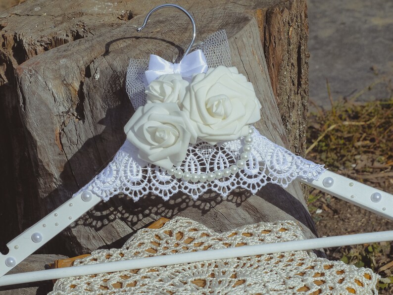 White Wooden Dress-Shirt Hanger