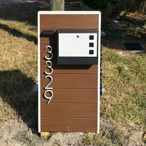 Custom Mailbox, Composite Mailbox, Mailbox Personalized, Wall Mount Mailbox,Wood and Rustic Mailbox, Modern Design Mailbox,Mailbox with Post