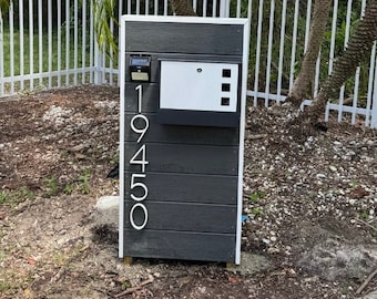 Custom Composite Material Mailbox: Modern Rustic Design