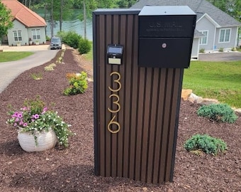 Custom Wooden Succulent Mailbox, Custom Mailbox, Cool Mailbox, Mailbox Personalized, Design Mailbox, Handcrafted Norx Mailbox Post,
