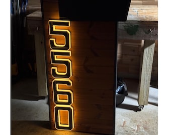 Modern Wood Mailbox with Post, Custom Mailbox, Mailbox with Solar lights,Hard wood mailbox