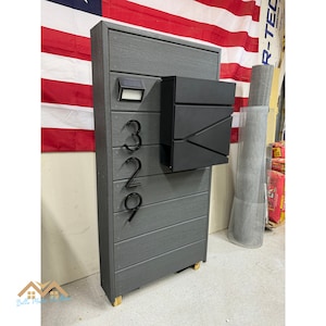 Custom Mailbox, Rustic Mailbox, Mailbox Personalized, Wall Mount Mailbox, Wood and Rustic Mailbox, Modern Design Mailbox, Mailbox with Post