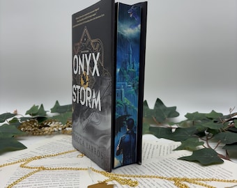 Onyx Storm by Rebecca Yarros: Special Edition Stenciled Book