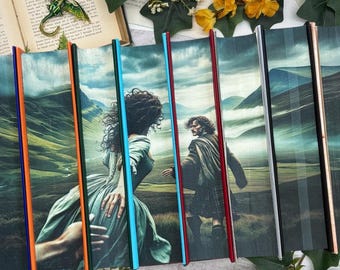 Outlander de Diana Gabaldon – Ensemble de livres à couverture rigide en édition spéciale avec bords personnalisés