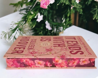 It Ends With Us by Colleen Hoover Custom Designed Special Edition Book with Digital Stenciled Fore Edges