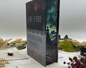 Jane Eyre & Wuthering Heights by Charlotte Bronte and Emily Bronte – Special Edition Hardcover with Custom Designed Edges