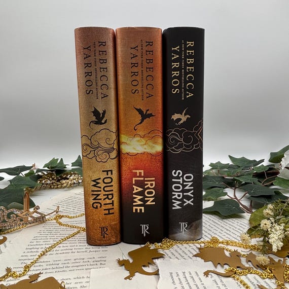 Fourth Wing, Iron Flame, Onyx Storm by Rebecca Yarros Custom